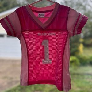 Pink auburn toddler jersey